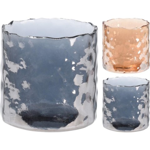 PTEALIGHT VETRO 8X8CM 2ASS